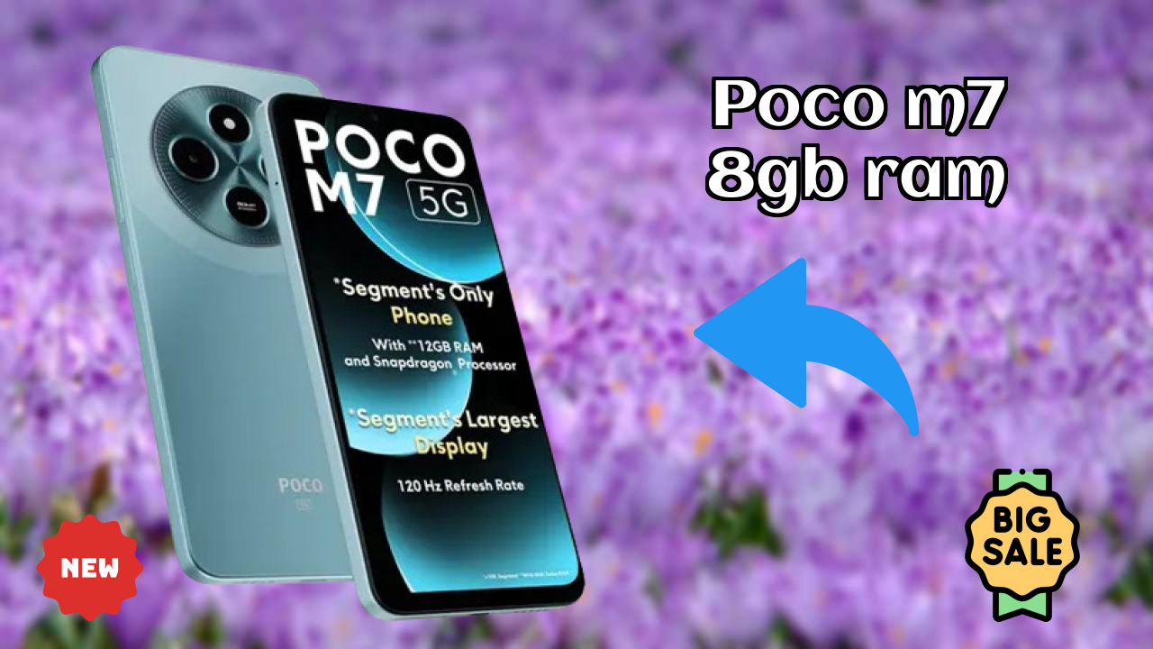 POCO M7 8GB RAM डिस्प्ले तकनीक: IPS LCD क्वॉलिटी