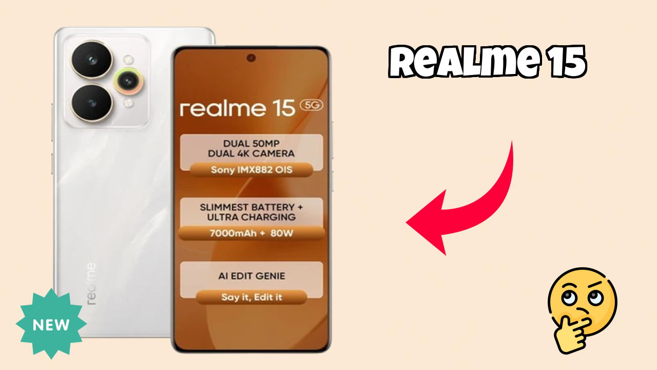 Realme 15 डिस्प्ले साइज़: 6.8 Inches (17.27 Cm) स्क्रीन क्वॉलिटी