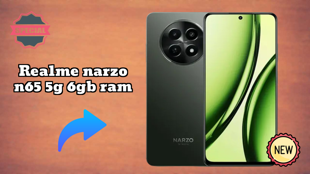 Realme Narzo N65 5G 6GB RAM डिस्प्ले तकनीक: IPS LCD क्वॉलिटी
